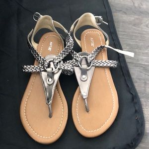 Apt. 9 Silver Metallic Sandals